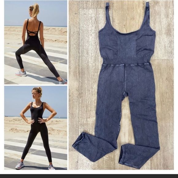 FREE PEOPLE GOOD KARMA JUMPSUIT XS/S NWOT - Picture 3 of 13